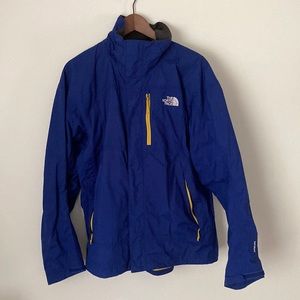 The North Face raincoat.